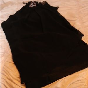 Black one-shoulder dress